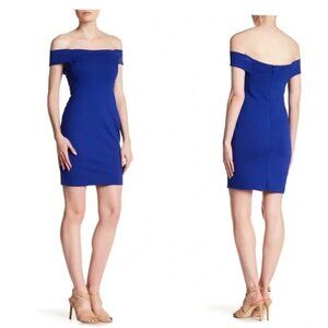 NEW! CYNTHIA STEFFE Off The Shoulder Sheath Mini Dress